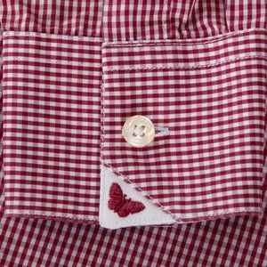 Duchamp Red Check Tailored Fit Shirt 15